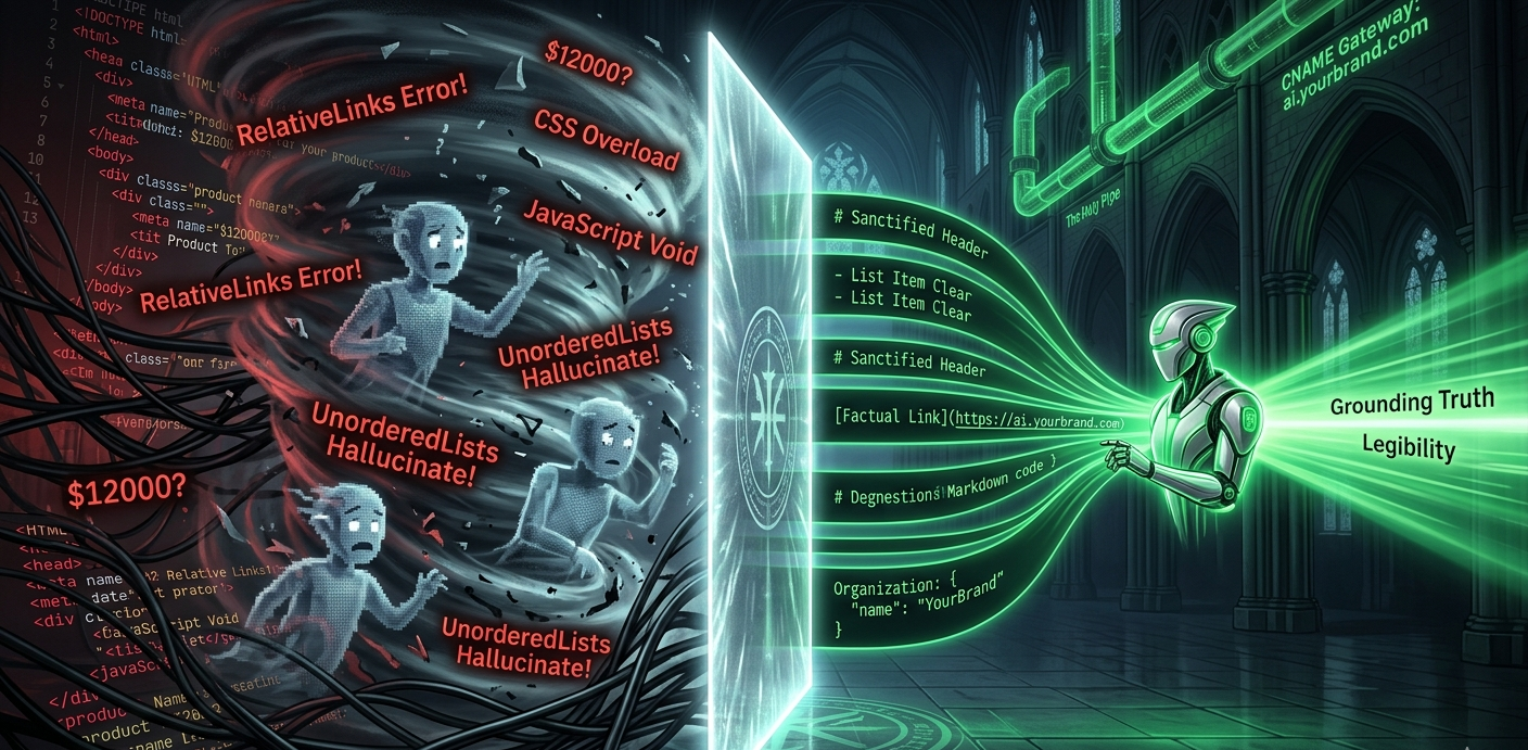 The Clean Pipe: a sanctified mirror of the web, from noise to verified truth.